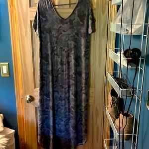2 lularoe dresses one maxi one midi both looser more comfortable fits